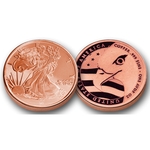 1 AVDP oz Copper Walking Liberty Coin