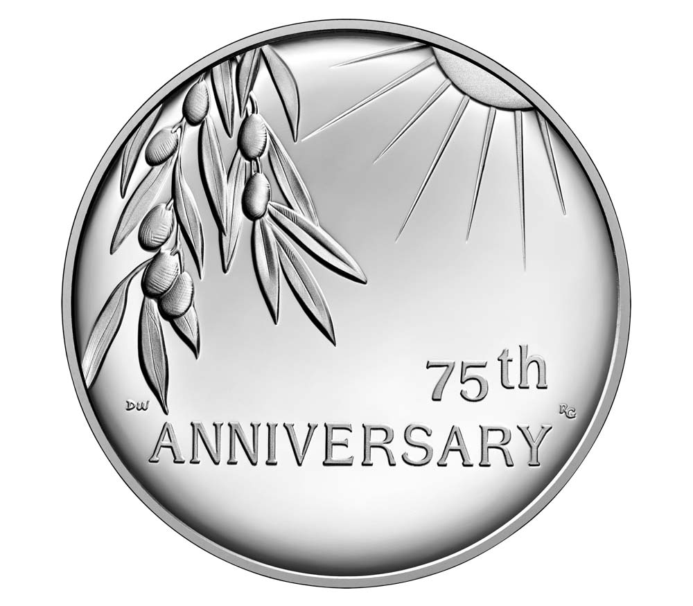 (image for) End of World War II 75th Anniversary Silver Medal - Click Image to Close