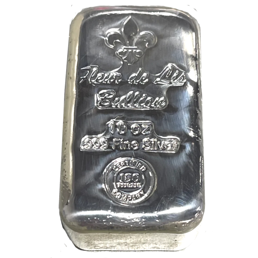 10 oz. Highland Mint Silver Bar .999 Fine Buffalo Design