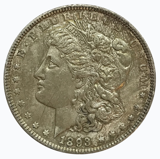 (image for) 1893 Morgan Silver Dollar Circulated Coin Key Date - Click Image to Close