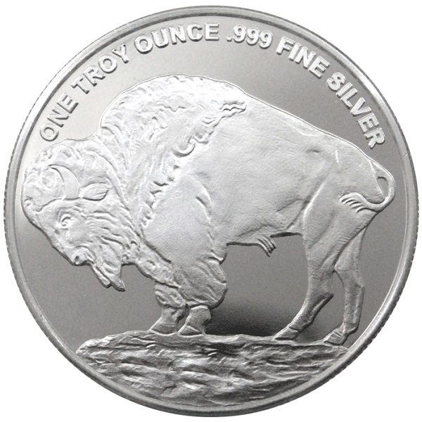 (image for) 1 oz .999 Fine Silver Buffalo Round - Mason Mint (MM) - Click Image to Close