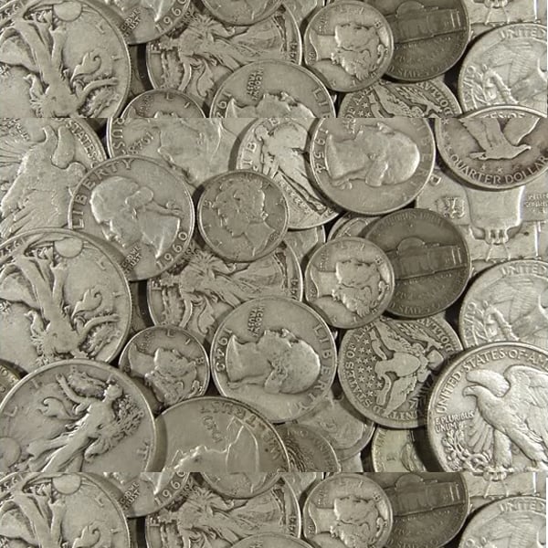 $1 Face Value 90% JUNK SILVER CULL Dateless Standing Liberty Quarters LAST SET! 