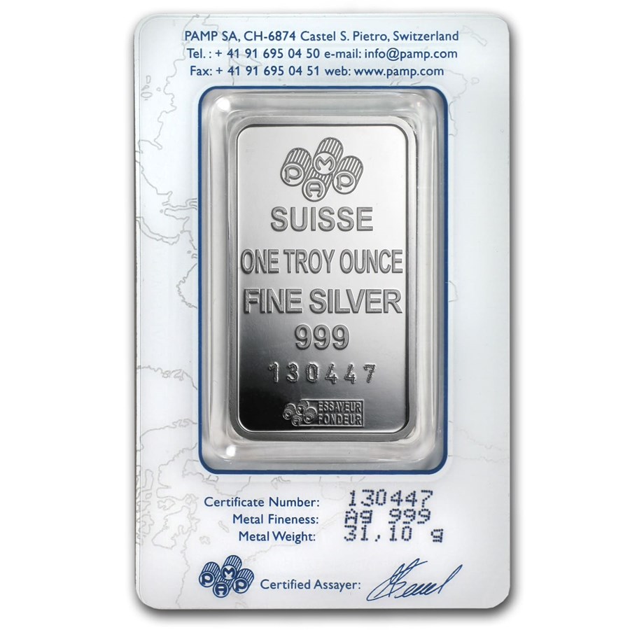 (image for) Pamp Suisse Lady Fortuna 1 oz .999 Silver Bar - In Assay - Click Image to Close
