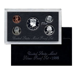 (image for) 1998 Silver Proof Set Coins - Click Image to Close