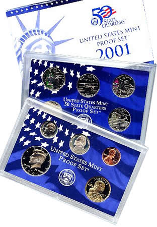 (image for) 2001 US Mint Proof Set - Click Image to Close
