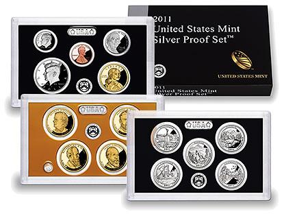 (image for) 2011 Silver Proof Set Coins - Click Image to Close