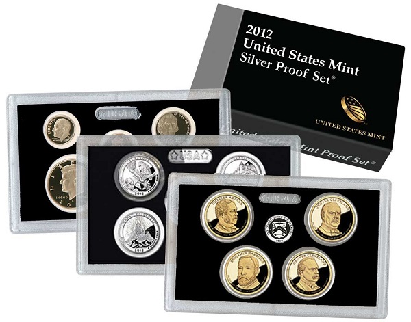 (image for) 2012 Silver Proof Set Coins - Click Image to Close