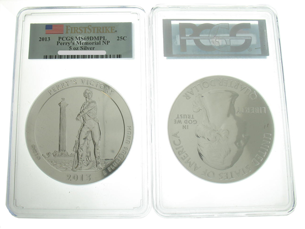 (image for) 2013 5 oz PCGS MS69 DMPL FS Silver ATB Perry's Victory Peace - Click Image to Close
