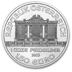 (image for) 2013 1 oz Austrian Silver Philharmonic Coin - Click Image to Close