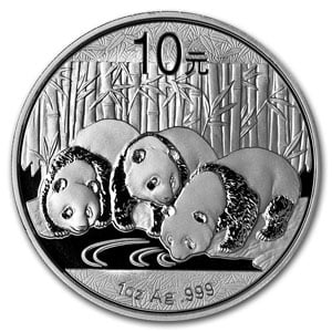 (image for) 2013 1 Ounce Silver Chinese Panda Coin In Capsule - Click Image to Close