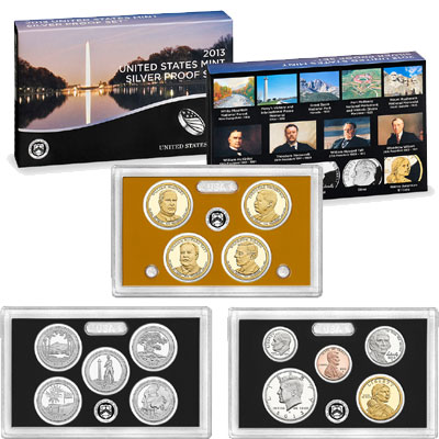 (image for) 2013 Silver Proof Set Coins - Click Image to Close