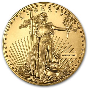 (image for) Random Year - 1/4 oz Gold American Eagle Coin - Click Image to Close